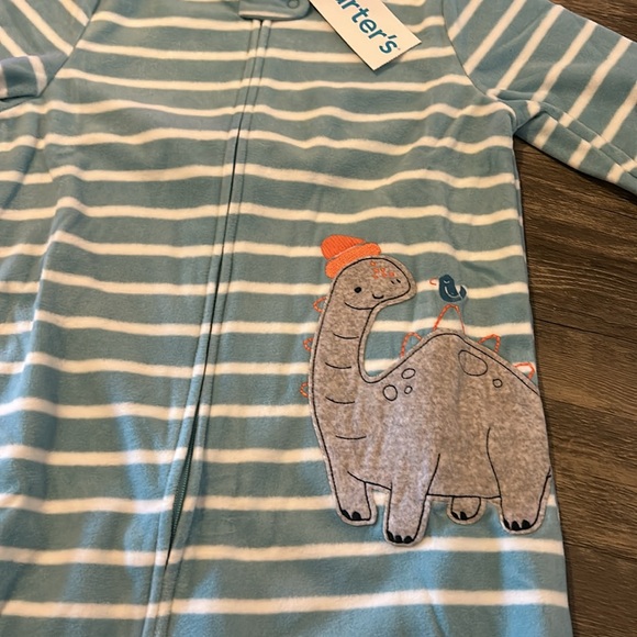 Nwt carters fleece zipper sleeper - Picture 2 of 3